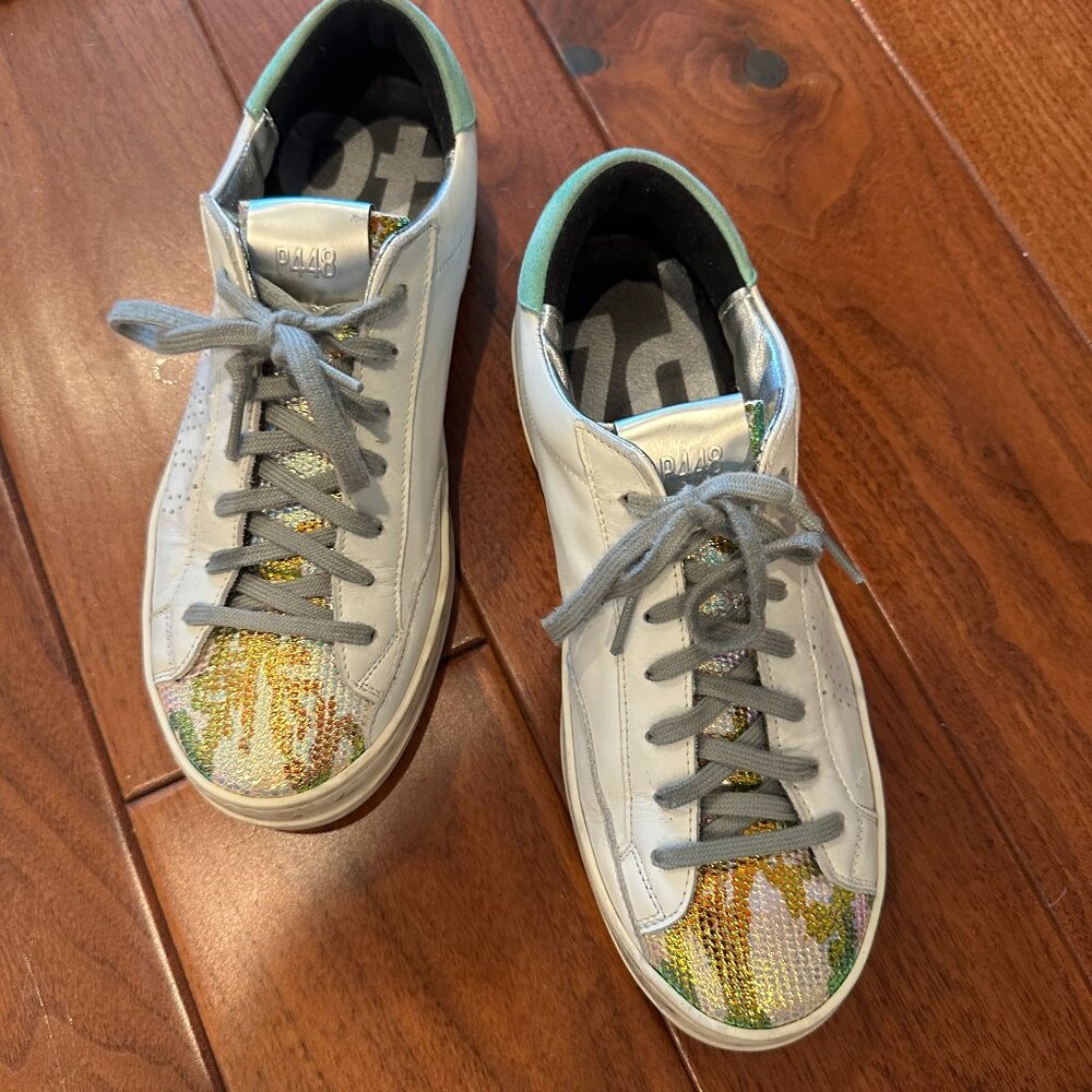P448 Camo tongue sneakers size 38
